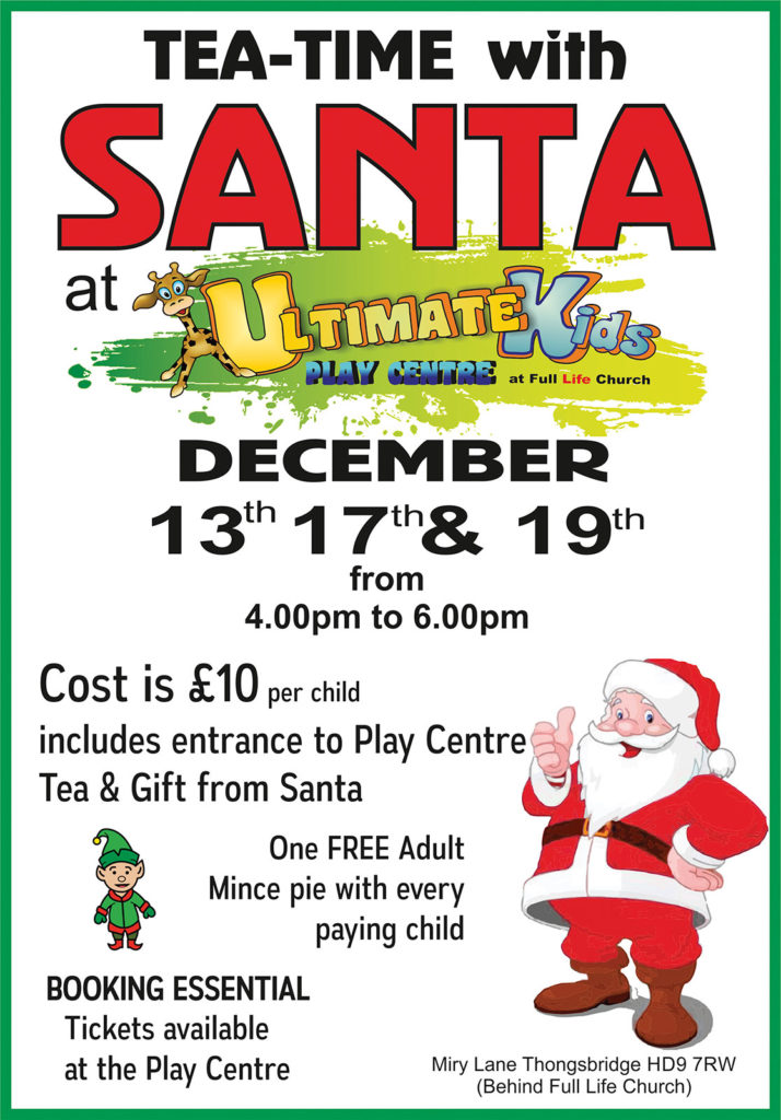 Tea time with Santa at Ultimate Kids